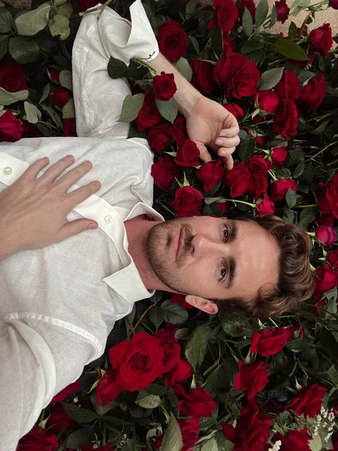 Red Rose Editorial: reference scene with a man