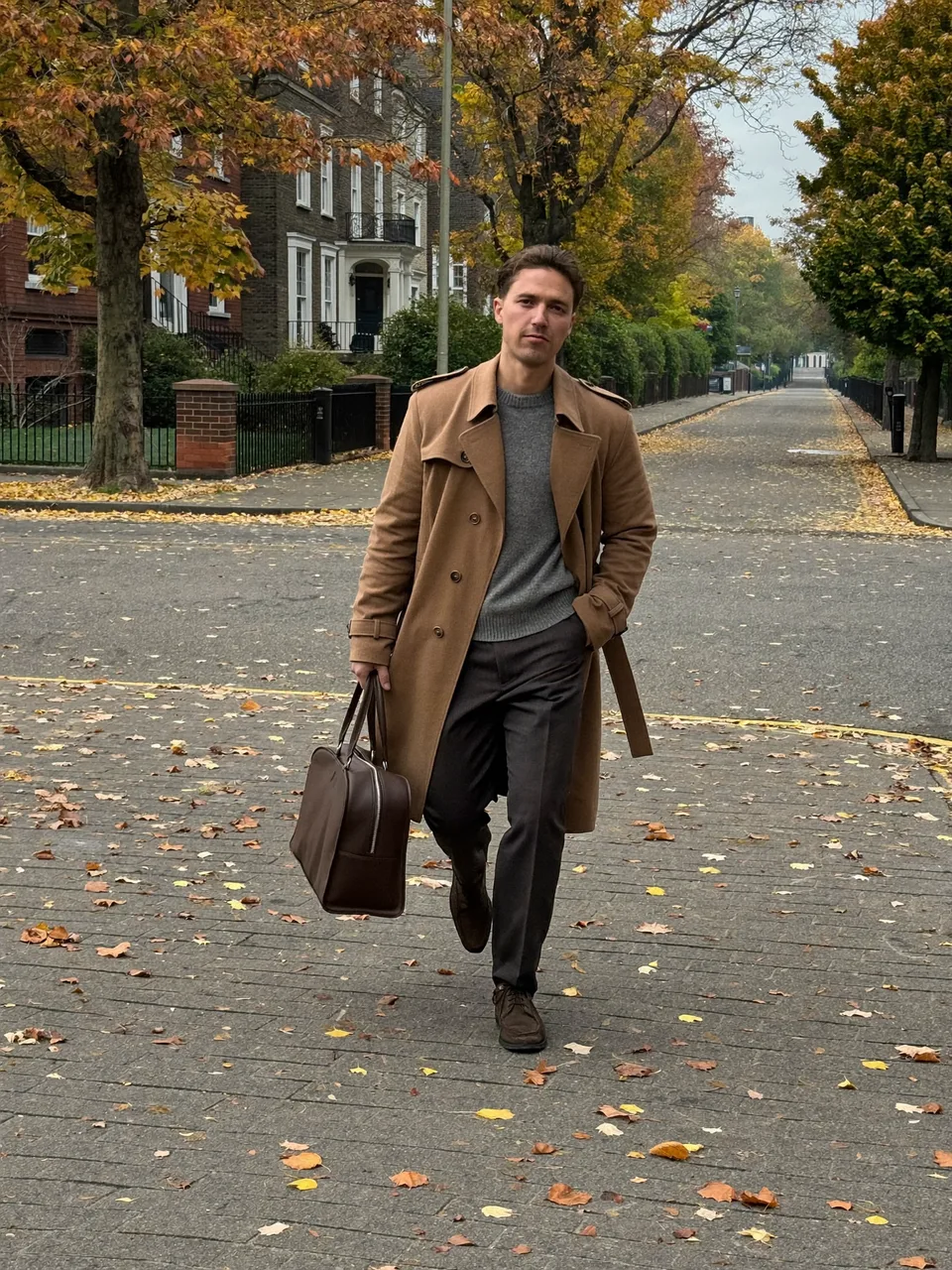 Trench Coat City: reference scene with a man